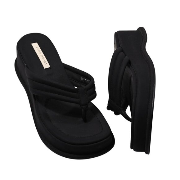 Maryam Nassir Zadeh Shoes - Maryam Nassir Zadeh Capri Platform Sandals in Black